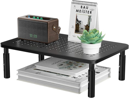 WALI Desk File Organizer, 4 Tier Desktop Paper Letter Tray Organizer with Drawer and 2 Pen Holders, Office Desk Accessories & Workspace Organizers for Office, Home Supplies(DO005DH-B), 1 Pack, Black