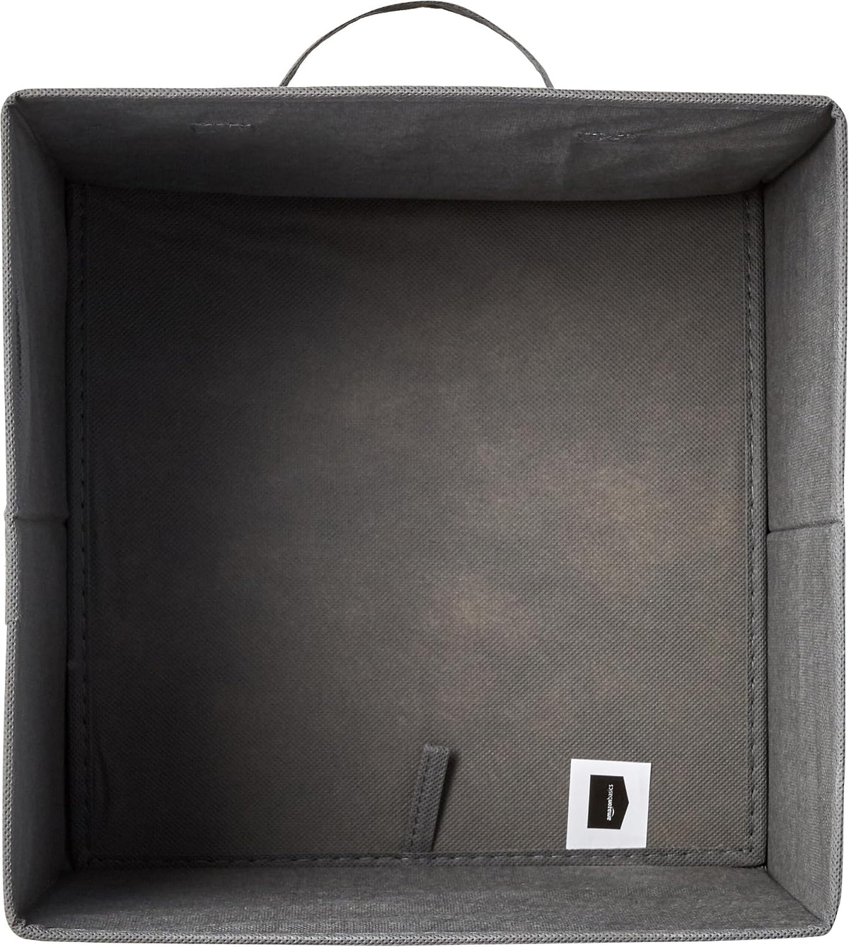 Amazon Basics Collapsible Fabric Storage Cube Bins Organizer with Handles for Organization and Organizing Solution, 13"x13"x13", Beige, 6-Pack